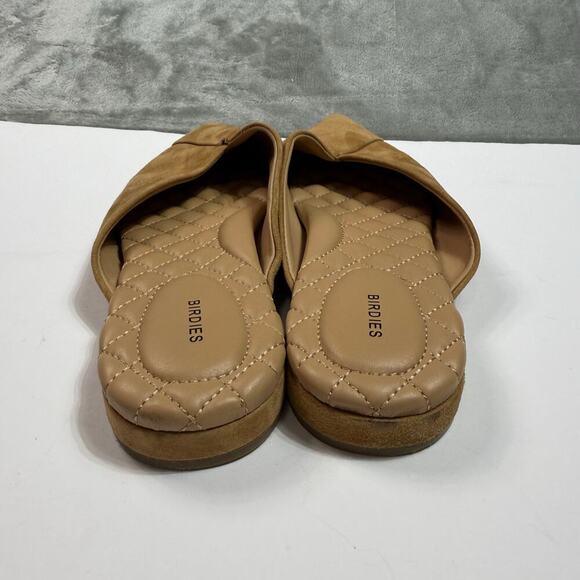 Birdies The Swan Golden Oak Suede Pointed Toe Mule Size 8.5 Slipon Comfort READ - Picture 6 of 16